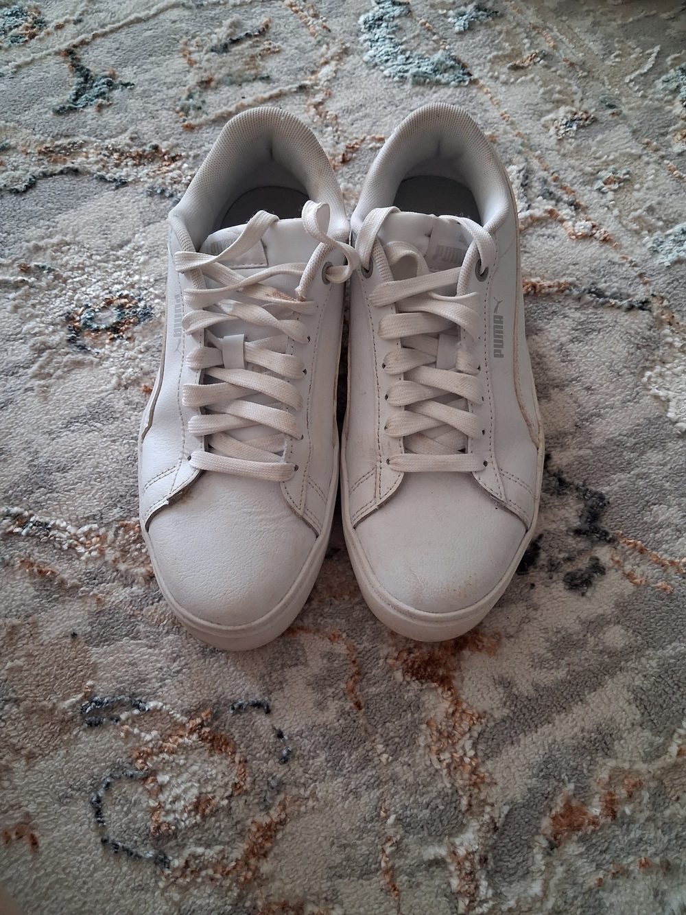 Puma White Low-Top Sneakers